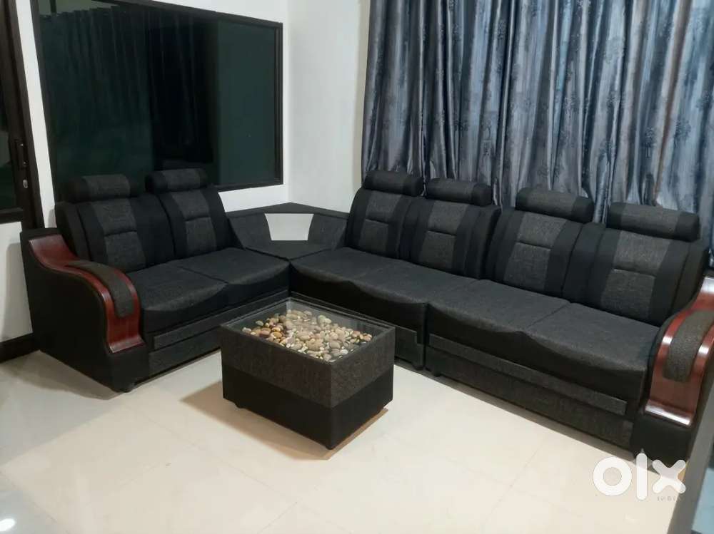 L shape sectional sofa set
