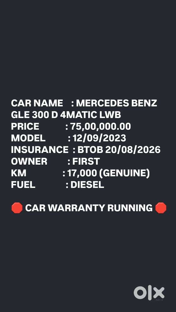 Mercedes-benz Gle 300d 4matic Lwb, 2023, Diesel