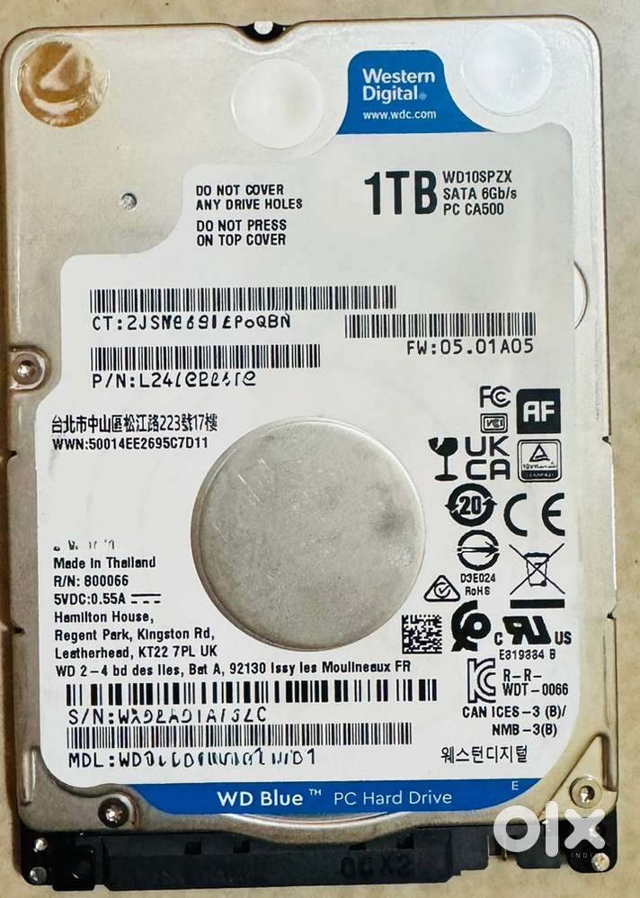 WD Western Digital HDD 1 TB Blue