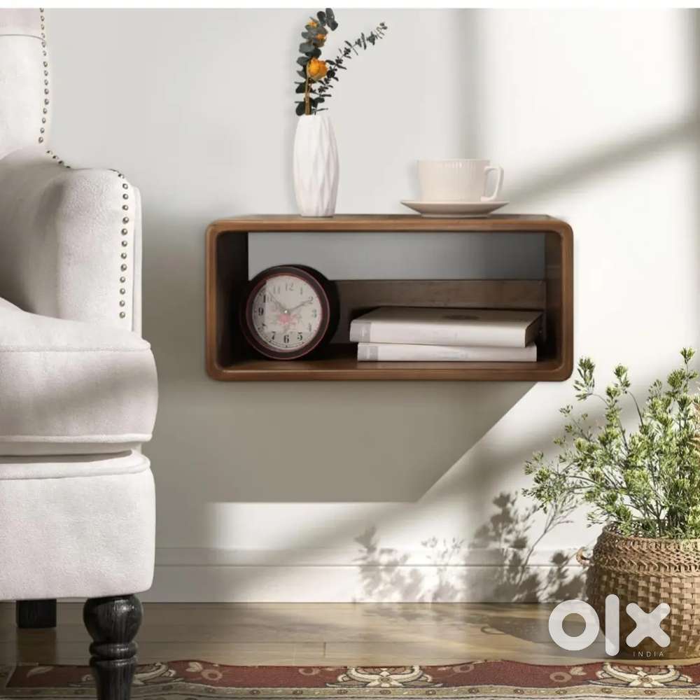 Bedside table, Nightstand Shelf wooden