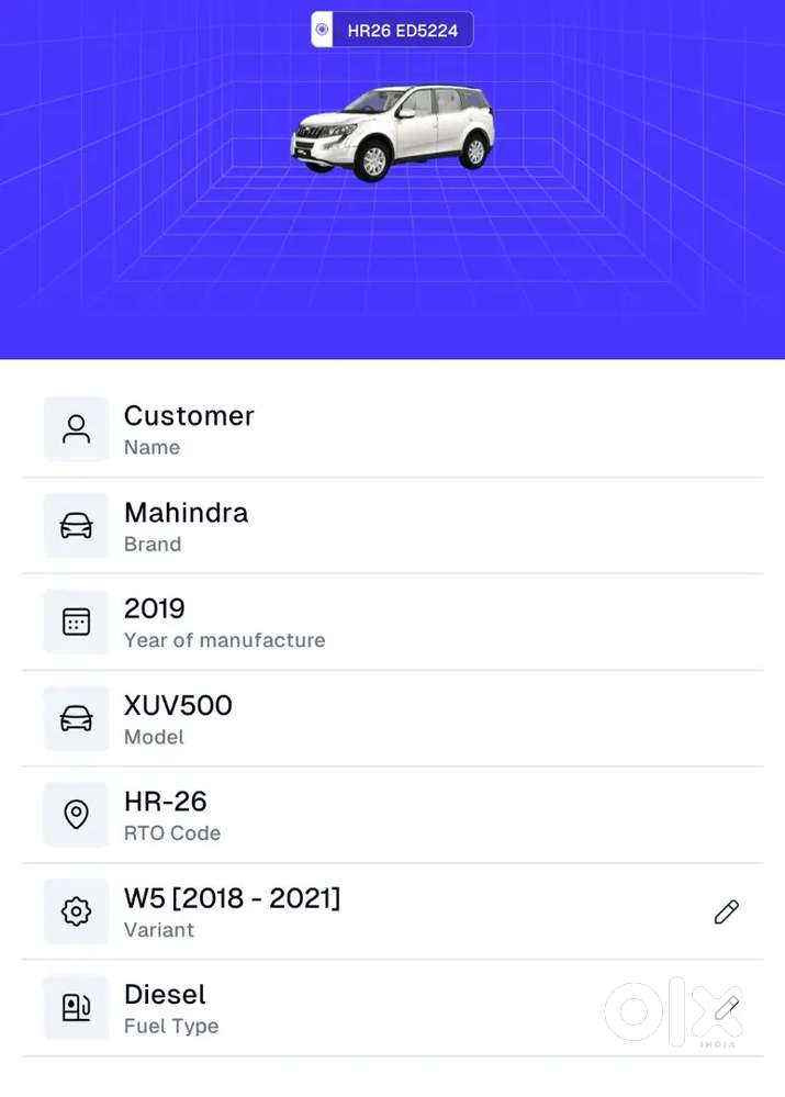 Mahindra Xuv500 Diesel 2019