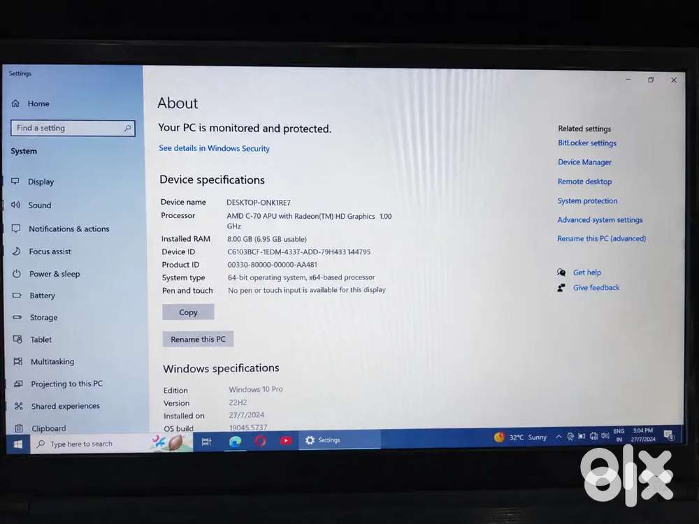 Asus laptop body pahelka Sa crack hai aur no SSD 500gb ki hdd