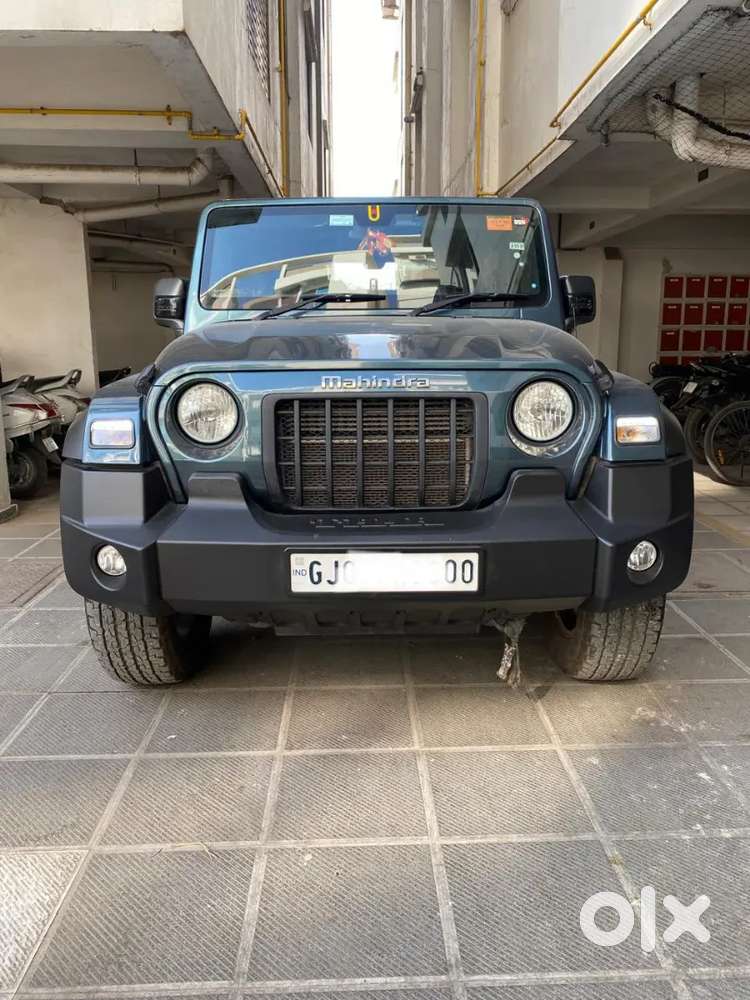 Thar Rwd Diesel In Aquamarine Colour With Unique Rto Number