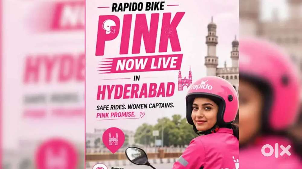Rapido pink captain attachments for women who wanted to goin on rapido