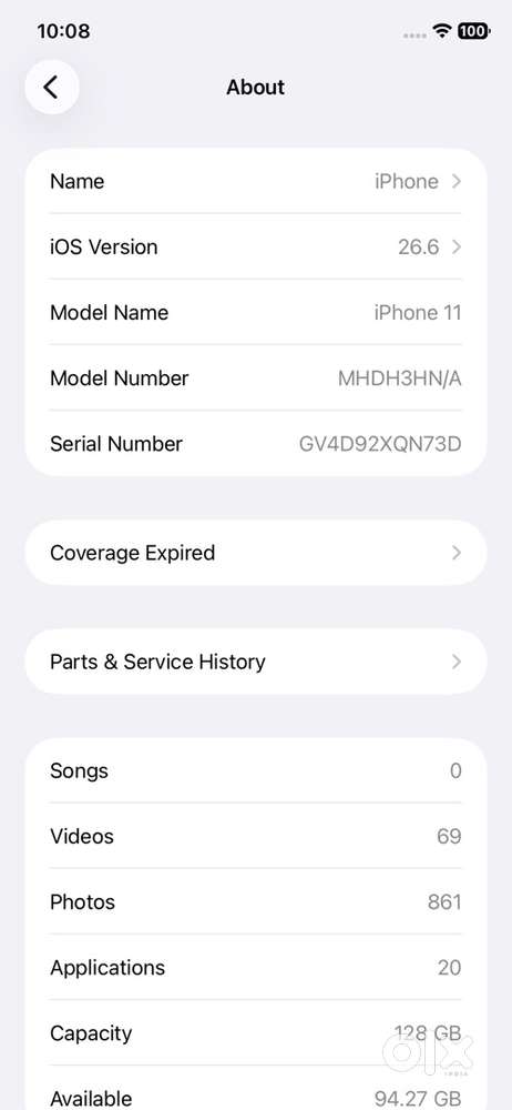 Iphone 11 only phone 128gb