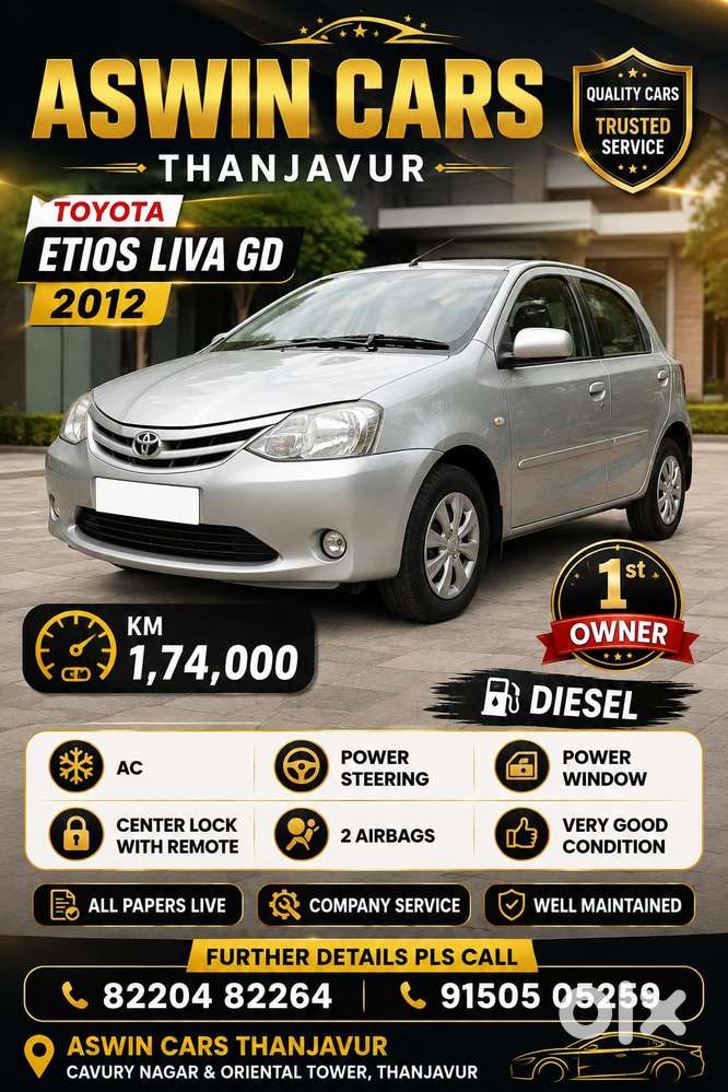 Toyota Etios Liva Gd, 2012, Diesel