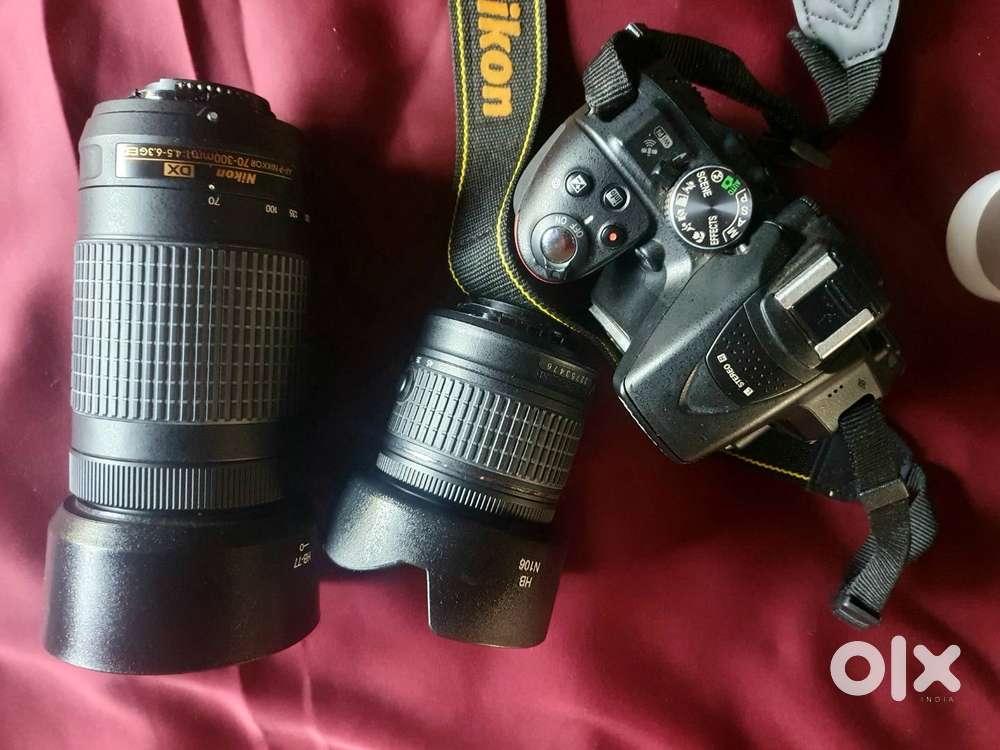 Nikon D5300 dx with 18 - 55mm and 70 - 300mm original nikor lens
