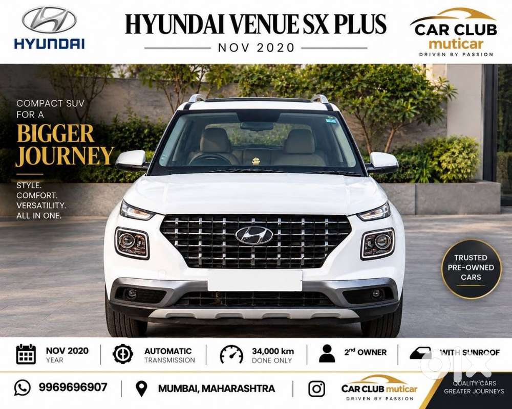 Hyundai Venue Sx Plus Turbo Dct, 2020, Petrol