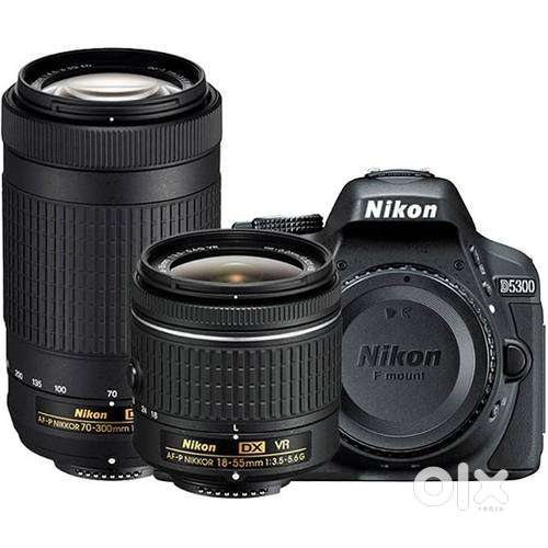 Nikon D5300 DSLR Camera + 1855mm & 70300mm Lenses | Complete Kit