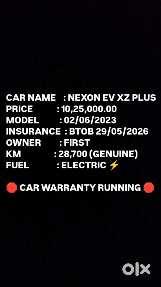 Tata Nexon Ev Xz Plus, 2023, Electric