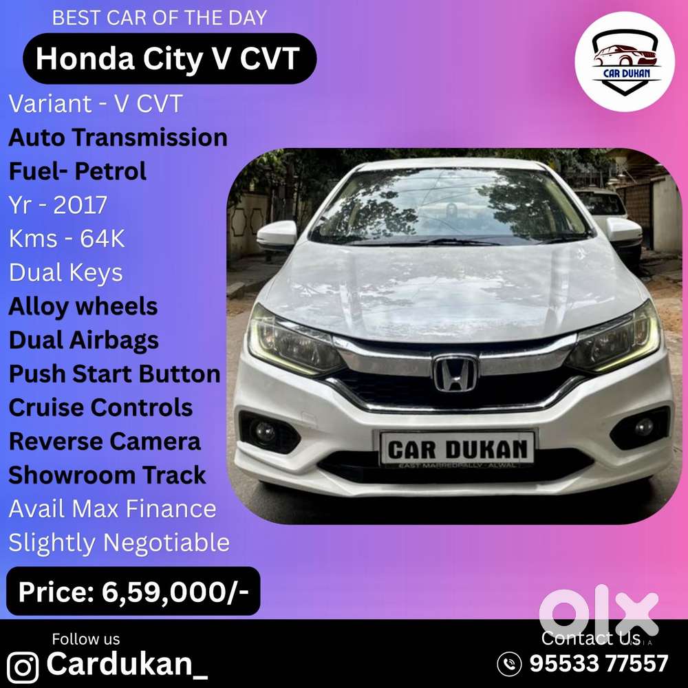 Honda City V Petrol Cvt, 2017, Petrol