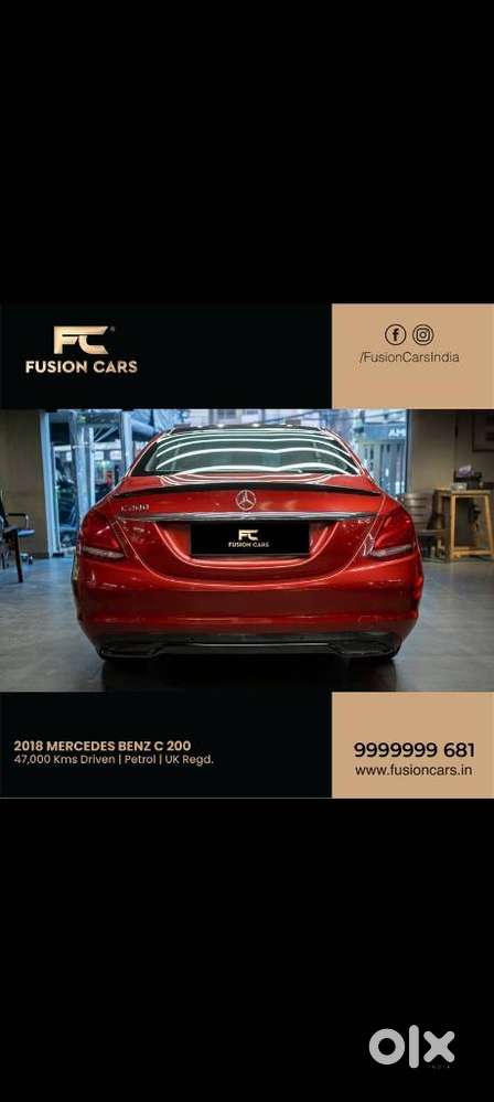 Mercedes-benz C-class C 200, 2018, Petrol