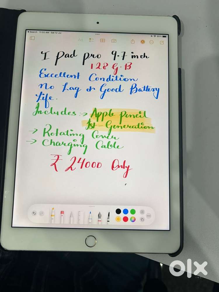 Ipad pro inch with apple pencil first Gen Tablets 1813216802