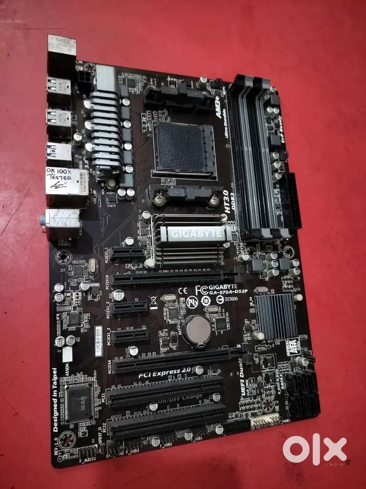 Gigabyte GA970ADD3P motherboard perfect working and new looking