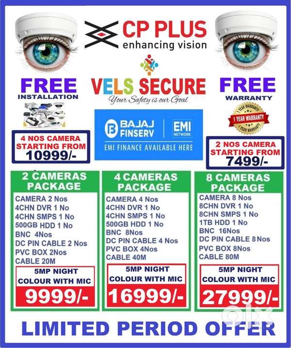 CCTV CAMERA DEALERS     IN AYANAVARAM