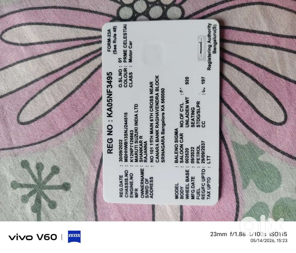 Maruti Baleno Sigma 2022