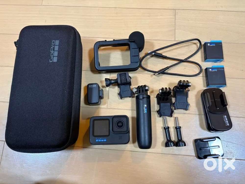 GoPro HERO 10 Black Media Mod Light Mod Bundle Used No SD Card