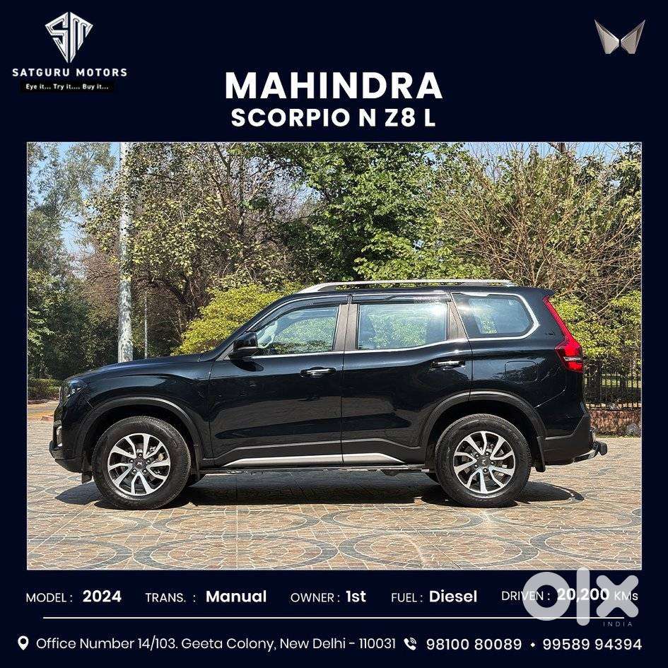 Mahindra Scorpio N Z8 L Diesel Mt 2wd 7 Str, 2024, Diesel