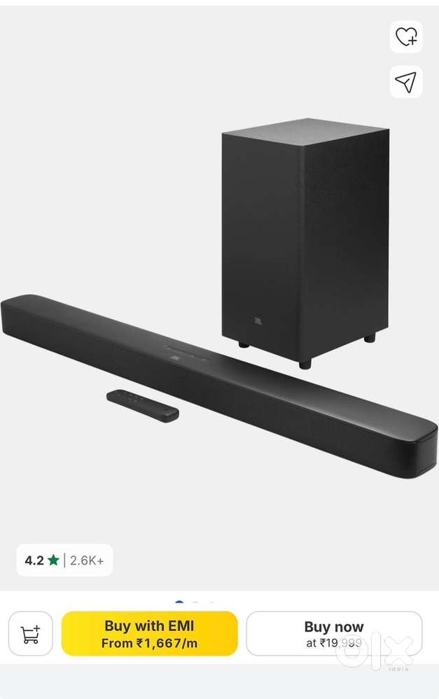JBL 2.1 essential 12 days old 440 watt