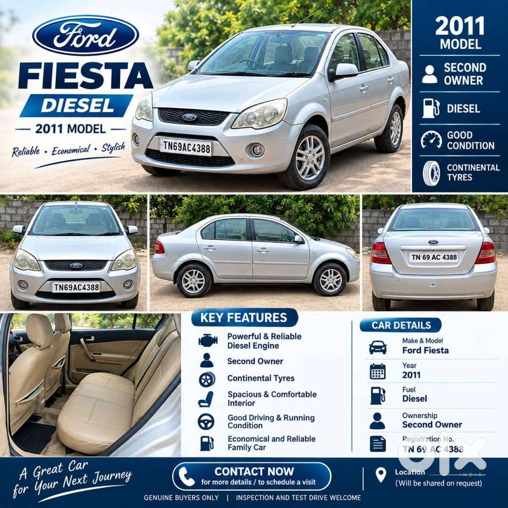 Ford Fiesta 1.4 Zxi 2011 Diesel 2