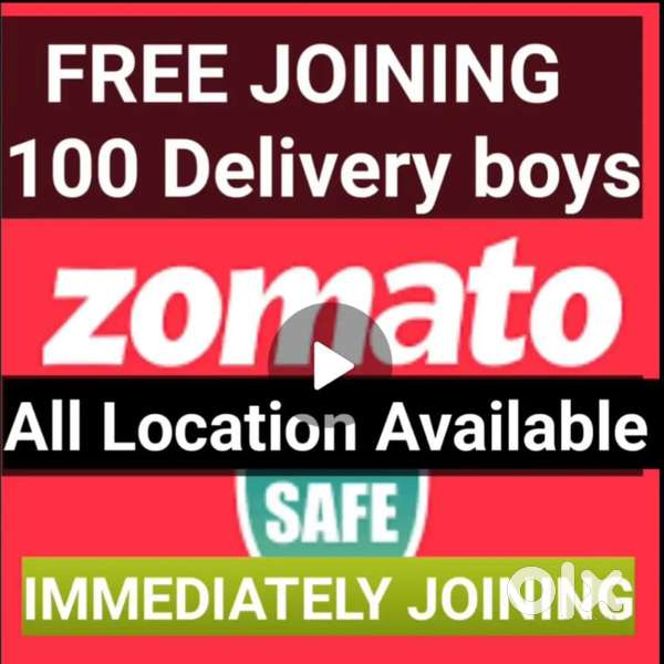 ZOMATO FOOD DELIVERY JOB WEEKLY PAYMENT IMMEDIATELY JOINING
