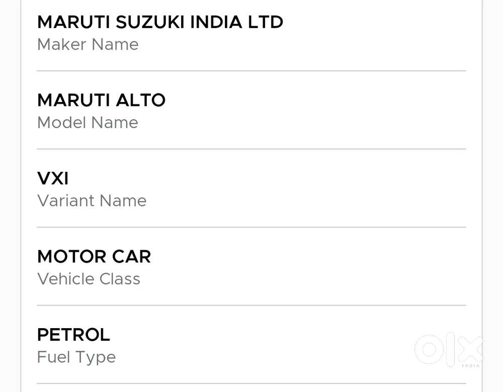 Maruti Suzuki Alto 800 2019 Petrol 45800 Km Driven
