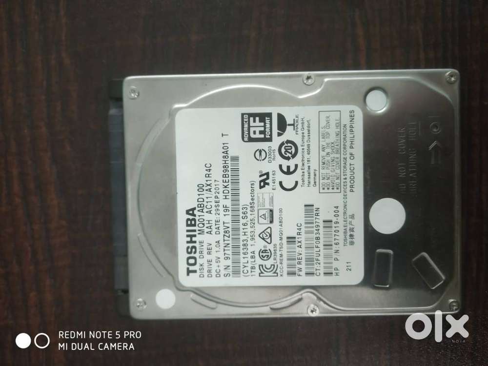 1tb laptop hdd@2000/-