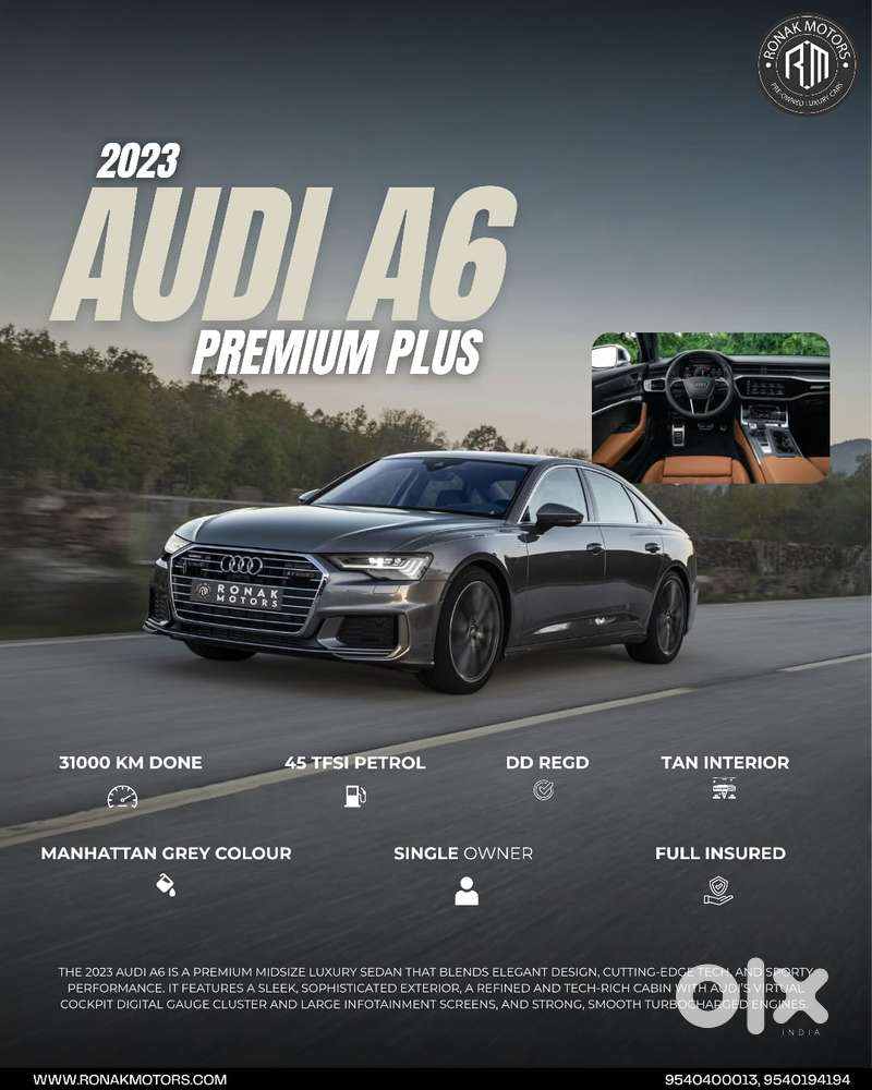 Audi A6 2.0 45 Tfsi Premium Plus, 2023, Petrol
