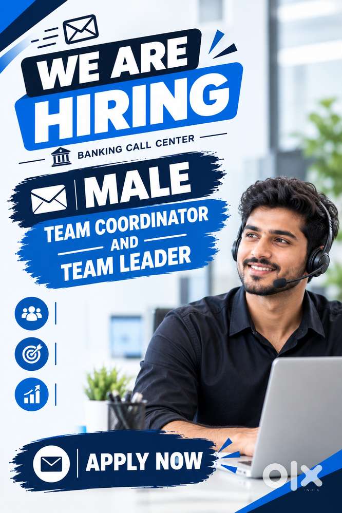 MALE TEAM COORDINATOR POSITION - FRESHERS CAN APPLY