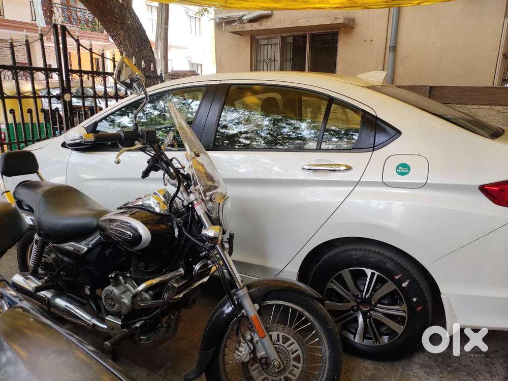 White Honda City Regd. On 11.01.2019