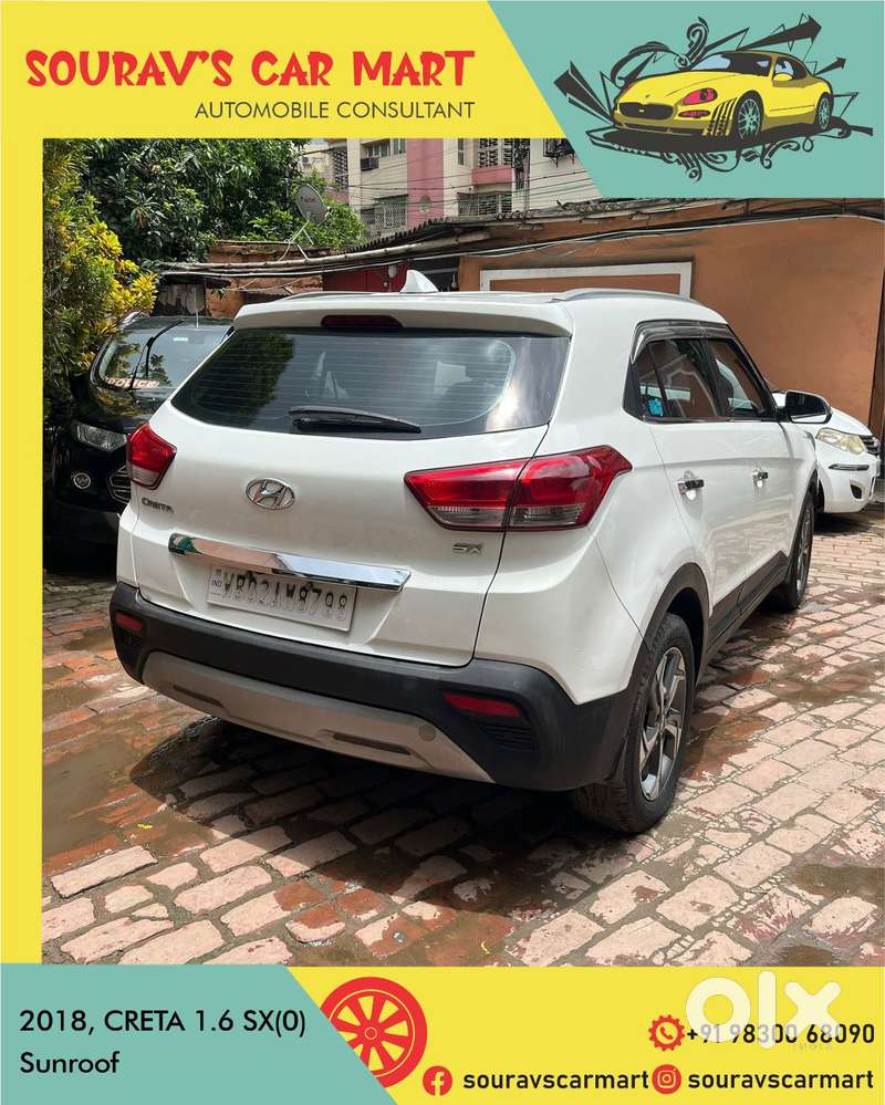 Hyundai Creta 1.6 Sx (o) Vtvt, 2018, Petrol