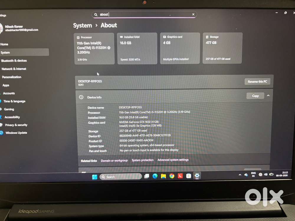 ideapad gaming 3