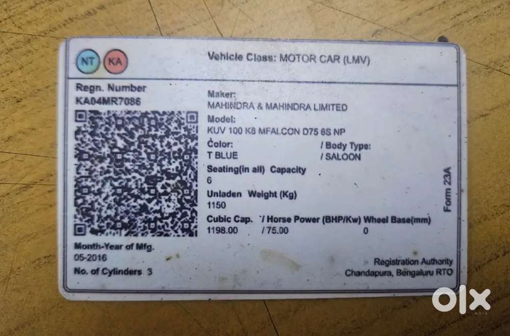 Mahindra Kuv100 Nxt 2016 Diesel 61000 Km Driven