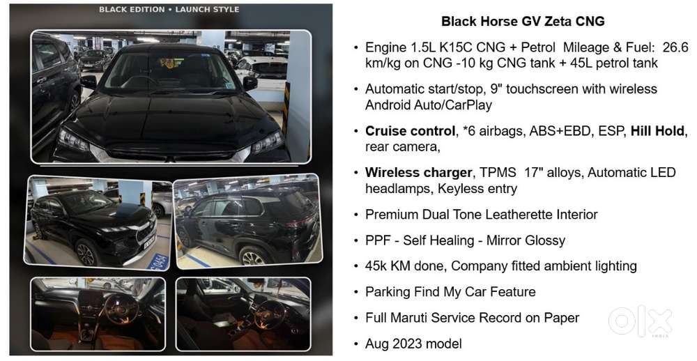 Maruti Suzuki Grand Vitara 2023 Cng & Hybrids Well Maintained