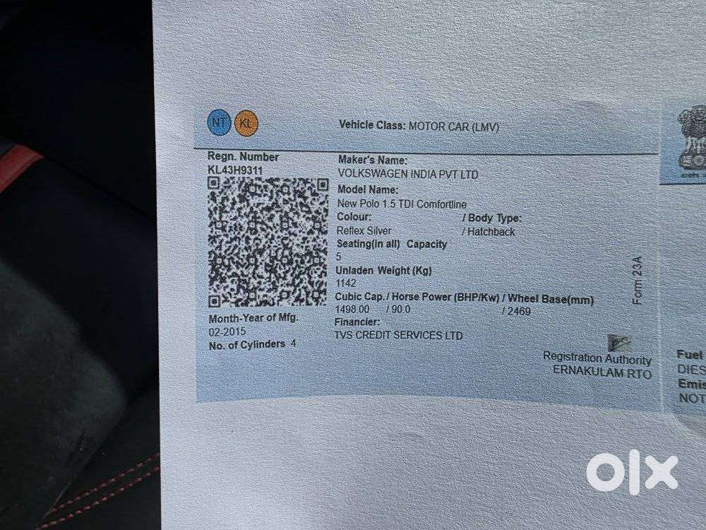 Volkswagen Polo 1.5 Tdi Comfortline, 2015, Diesel