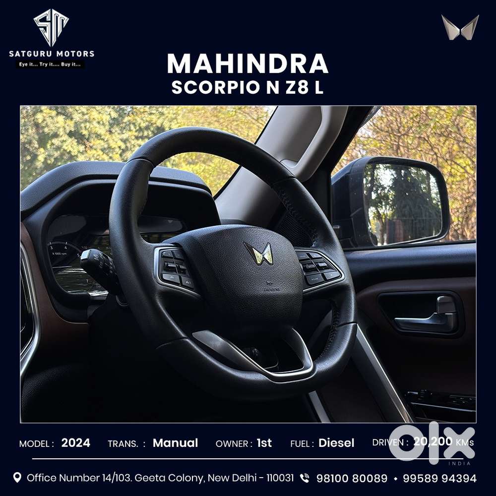 Mahindra Scorpio N Z8 L Diesel Mt 2wd 7 Str, 2024, Diesel