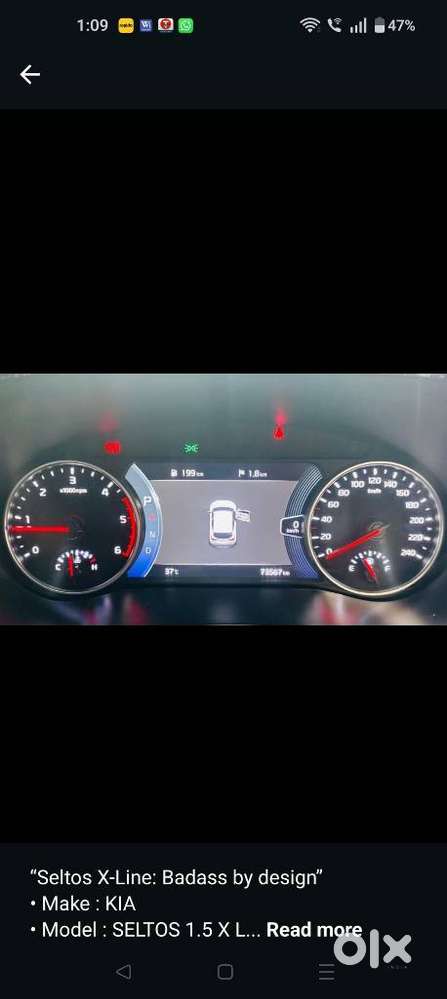 Kia Seltos 1.5 X-line Diesel At, 2022, Diesel