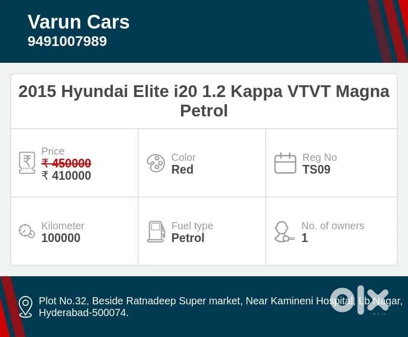 Hyundai Elite I20 [ ] 1.2 Magna, 2015, Petrol