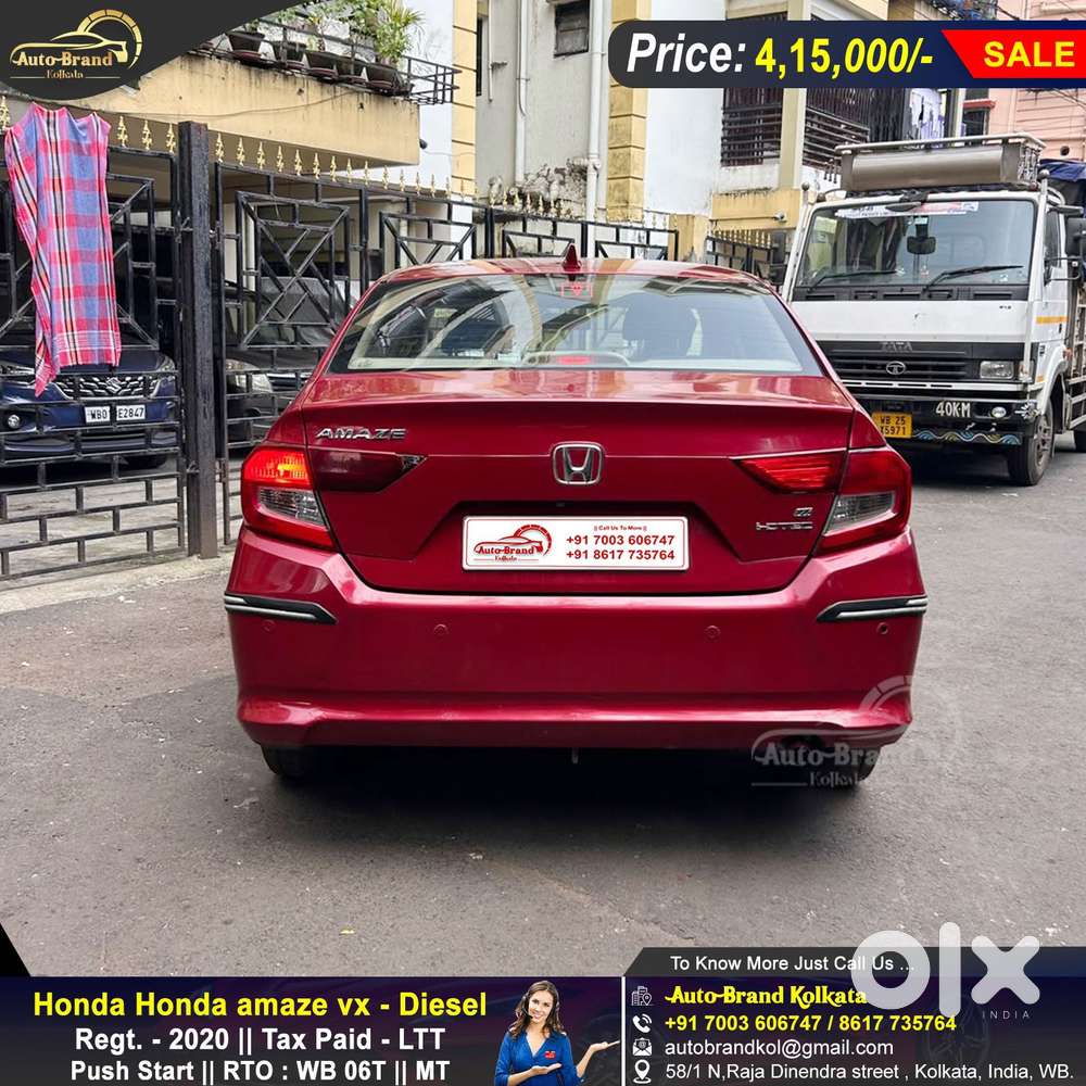 Honda Amaze 2nd Gen Vx, 2020, Diesel