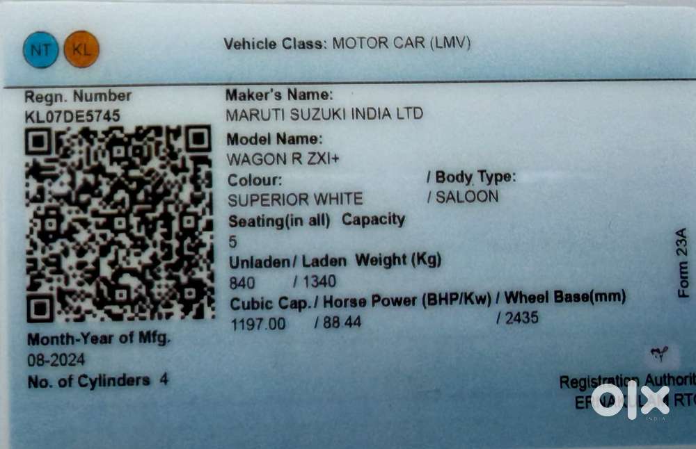 Maruti Suzuki Wagon R 1.2 Zxi Plus, 2024, Petrol