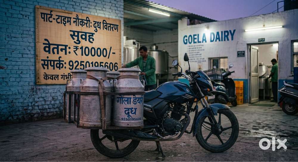 Milk delivery part time job in Goela Dairy Daily Morning  Salary Rs 10