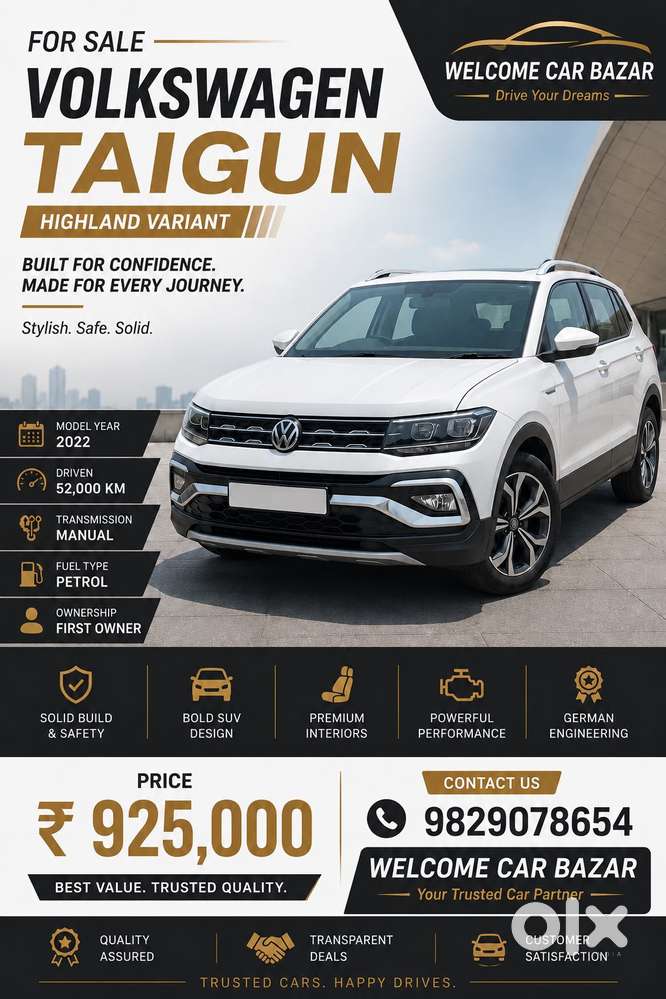 Volkswagen Taigun 1.0 Tsi Comfortline, 2022, Petrol