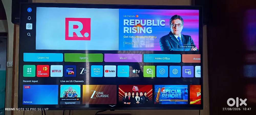 LG 4K 43 INCH TV