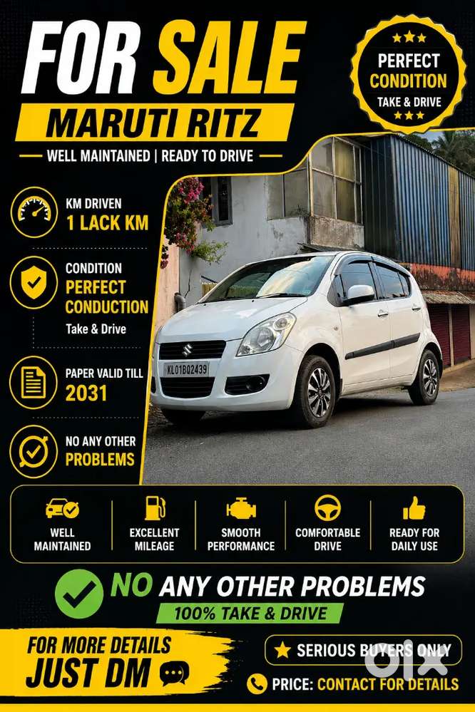 Maruti Suzuki Ritz 2011 Petrol 100000 Km Driven