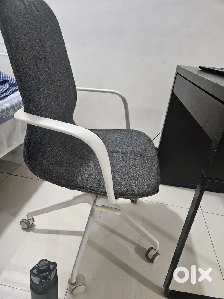 Conference Chair Ikea Adjustable Armrest Fabric Executive Office