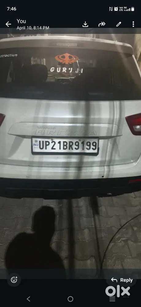 Vitara Brezza Vdi  White Colour  New Ready To Go