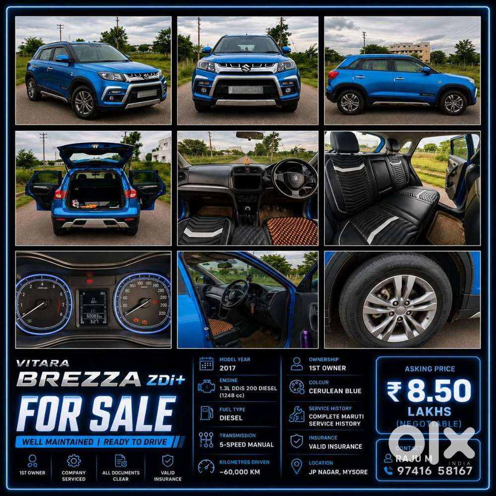 Maruti Suzuki Vitara Brezza 2017 Diesel Good Condition