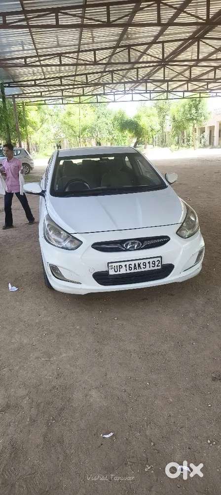 2nd Owner  Hyundai Verna Car White Colour