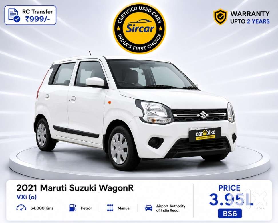 Maruti Suzuki Wagon R Vxi Optional, 2021, Petrol