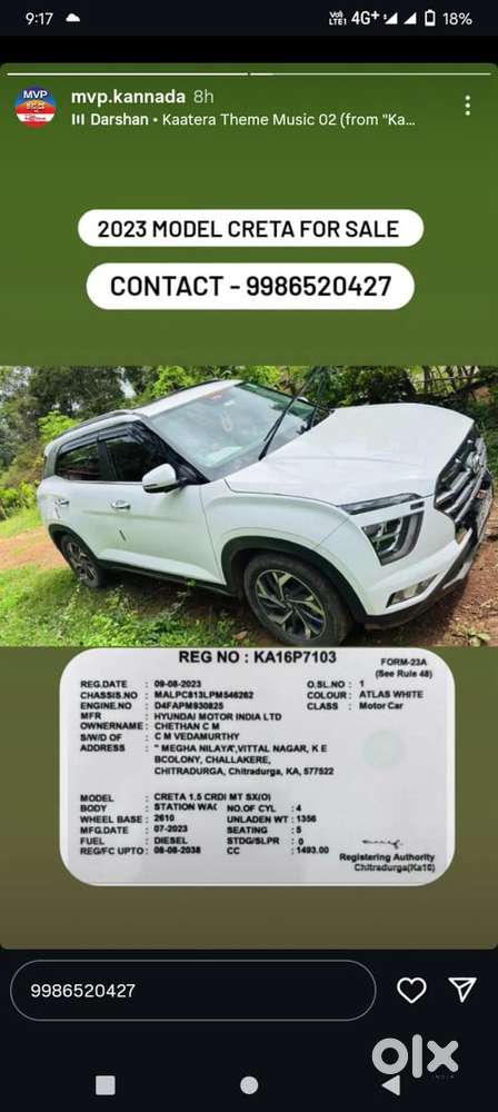 Hyundai Creta Diesel Sx 2023